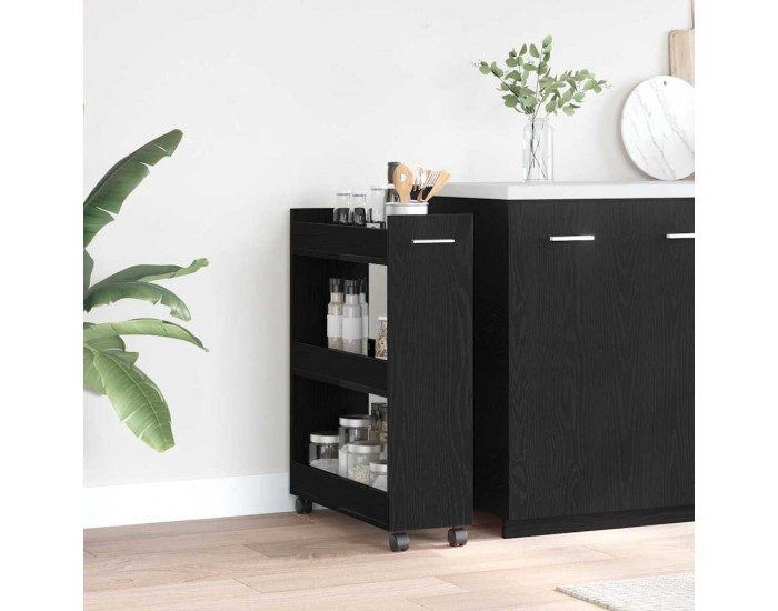 Sonata H За шкафове с колело Черен дъб 60 x 22 x 79 см Инженерно дърво