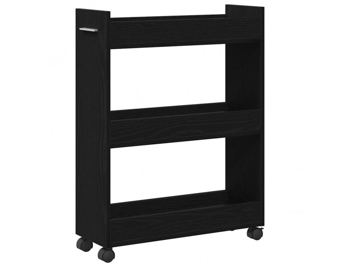 Sonata H За шкафове с колело Черен дъб 60 x 22 x 79 см Инженерно дърво