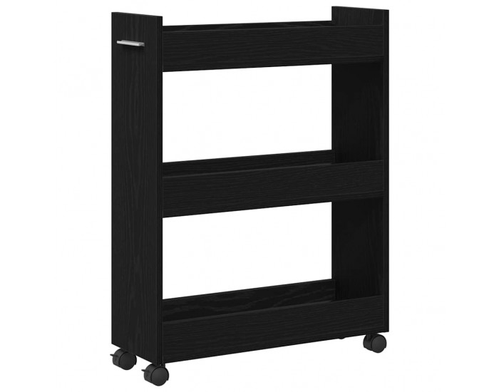 Sonata H За шкафове с колело Черен дъб 60 x 22 x 79 см Инженерно дърво