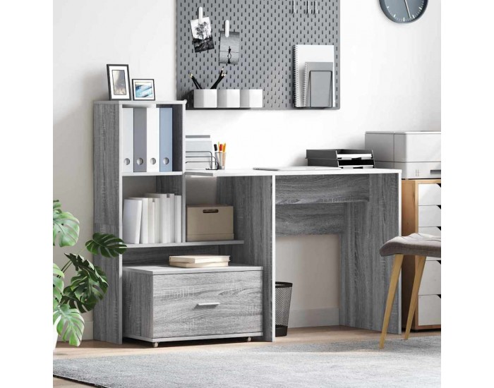 Sonata H Чекмеджетен шкаф с колело Сив 55 x 45 x 33.5 см Инженерно дърво