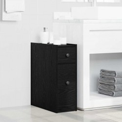 Sonata H Тесен шкаф за баня Черен дъб 80 x 18 x 60 см Инженерно дърво Sonata H Тесен шкаф за баня Черен дъб 80 x 18 x 60 см Инженерно дърво - Гардероби