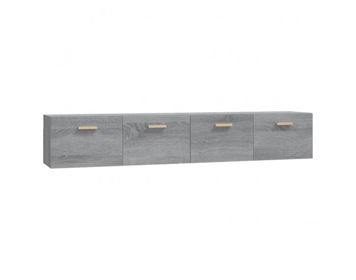 Sonata H Стенни шкафове 2 бр Сив сонома 100x36,5x35 см инженерно дърво