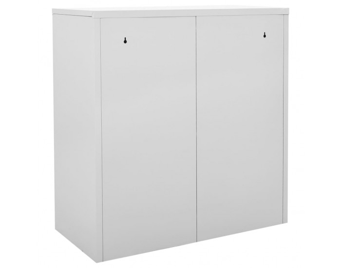 Sonata H Заключващи шкафове 5 бр светлосиво/червено 90x45x92,5см стомана