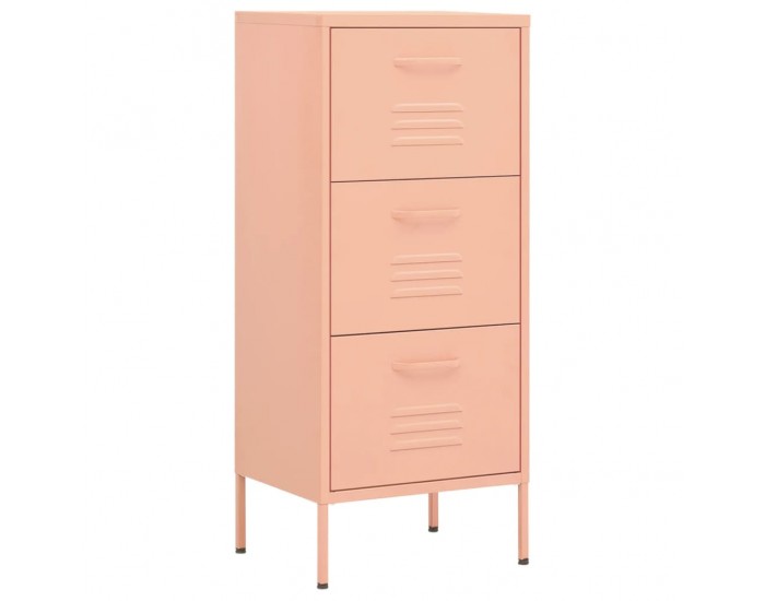 Sonata H Шкаф за съхранение, розов, 42,5x35x101,5 см, стомана