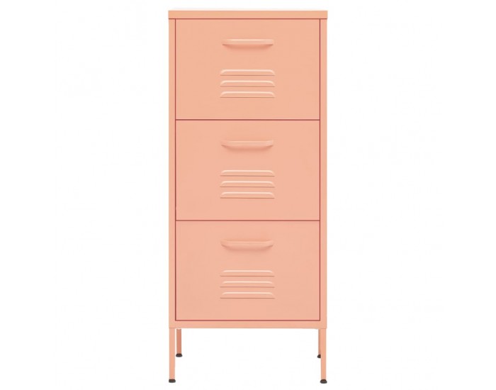 Sonata H Шкаф за съхранение, розов, 42,5x35x101,5 см, стомана