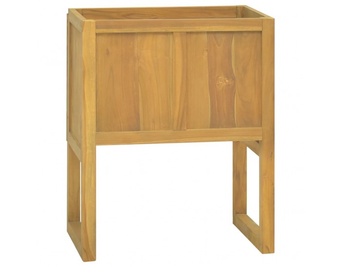 Sonata H Шкаф за баня, 60x40x75 см, тиково дърво масив