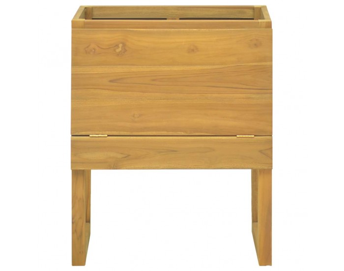 Sonata H Шкаф за баня, 60x40x75 см, тиково дърво масив