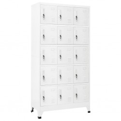 Sonata H Заключващ се шкаф, светлосив, 90x40x180 см, стомана - Гардероби