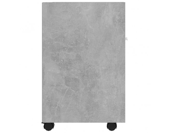 Sonata H Страничен шкаф с колела бетонно сив 33x38x60 см инженерно дърво