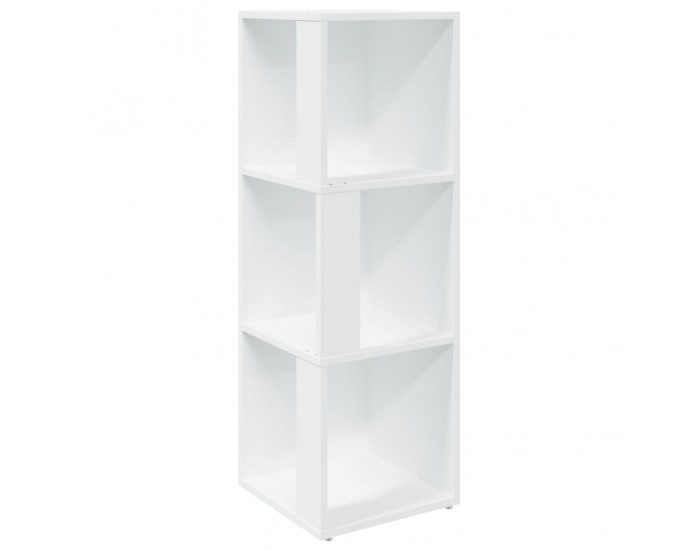 Sonata H Ъглов шкаф, бял, 33x33x100 см, инженерно дърво