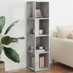 Sonata H Ъглов шкаф, бетонно сив, 33x33x132 см, инженерно дърво - Гардероби