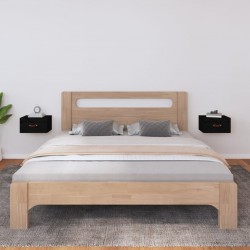 Sonata H Нощни шкафчета за стенен монтаж, 2 бр, черен, 40x29,5x22 см - Гардероби