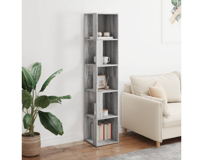 Sonata H Ъглов шкаф, сив сонома, 33x33x164,5 см, инженерно дърво