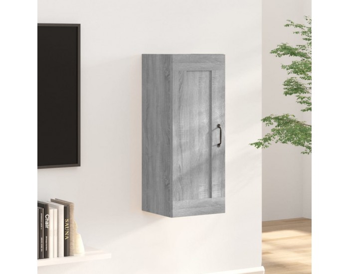 Sonata H Висящ шкаф, сив сонома, 35x34x90 см, инженерно дърво