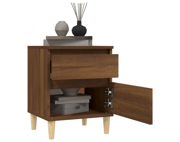 Sonata H Нощно шкафче, кафяв дъб, 40x35x50 см
