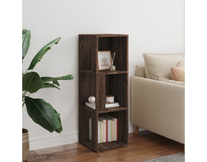 Sonata H Ъглов шкаф, кафяв дъб, 33x33x100 см, инженерно дърво