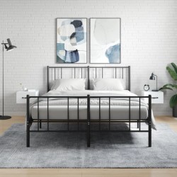 Sonata H Нощни шкафчета за стенен монтаж, 2 бр, бели, 35x35x20 см - Спалня