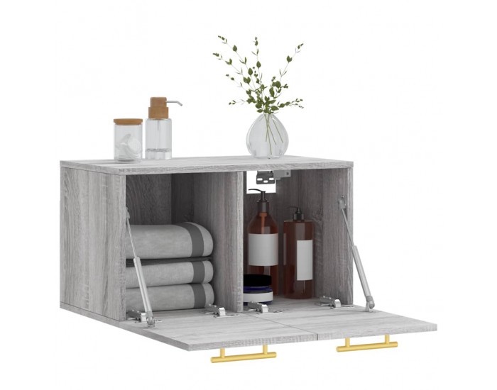 Sonata H Стенен шкаф, сив сонома, 60x36,5x35 см, инженерно дърво