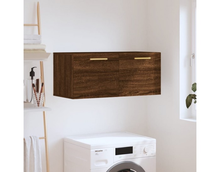 Sonata H Стенен шкаф, кафяв дъб, 80x36,5x35 см, инженерно дърво