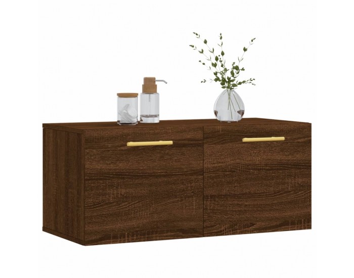 Sonata H Стенен шкаф, кафяв дъб, 80x36,5x35 см, инженерно дърво