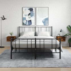 Sonata H Нощни шкафчета за стенен монтаж, 2 бр, опушен дъб, 35x35x20 см - Спалня