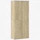 Sonata H Висок шкаф, сонома дъб, 80x35x180 см, инженерно дърво