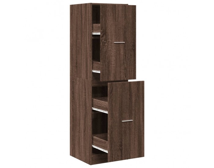 Sonata H Шкаф органайзер, кафяв дъб, 40x41x144,5 см, инженерно дърво