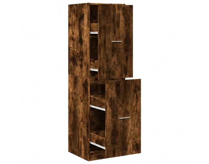 Sonata H Шкаф органайзер, опушен дъб, 40x41x144,5 см, инженерно дърво