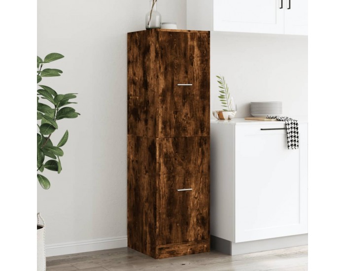 Sonata H Шкаф органайзер, опушен дъб, 40x41x144,5 см, инженерно дърво