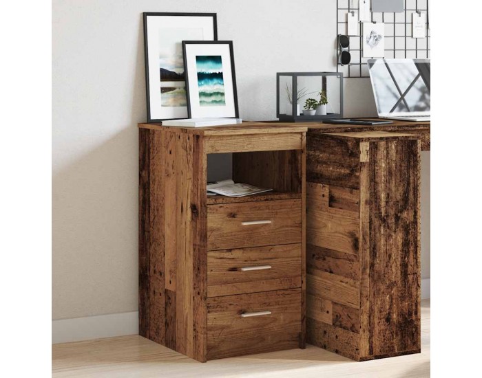Sonata H Шкаф с чекмеджета от старо дърво 40x50x76cm Инженерна дървесина