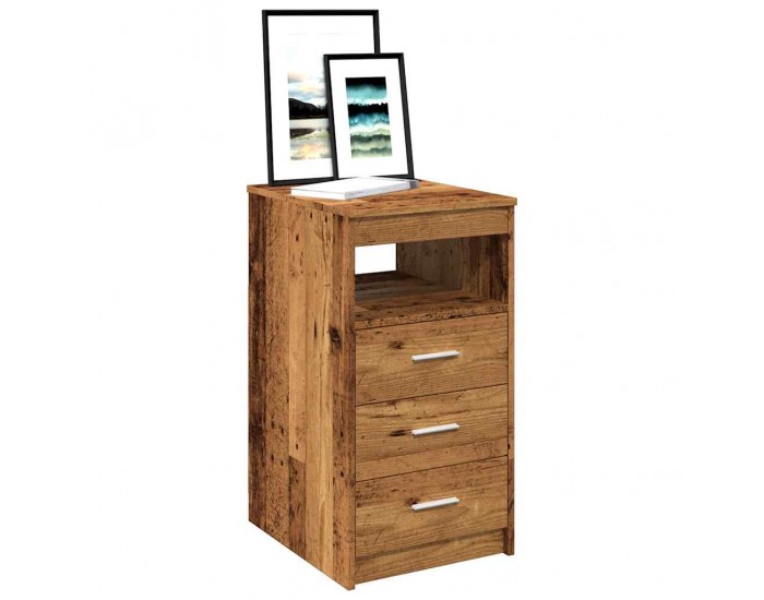 Sonata H Шкаф с чекмеджета от старо дърво 40x50x76cm Инженерна дървесина