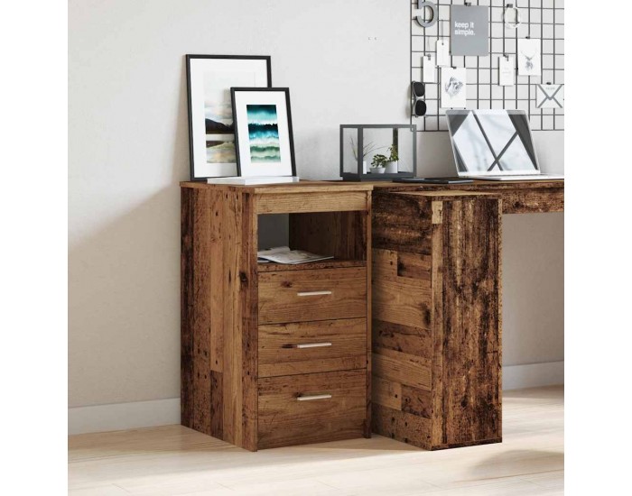 Sonata H Шкаф с чекмеджета от старо дърво 40x50x76cm Инженерна дървесина