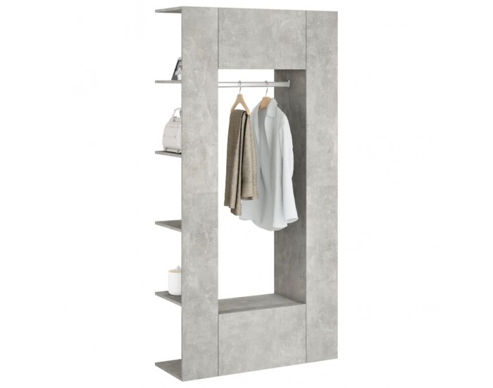 Sonata H Шкафове за коридор, 2 бр, бетонно сиви, инженерно дърво