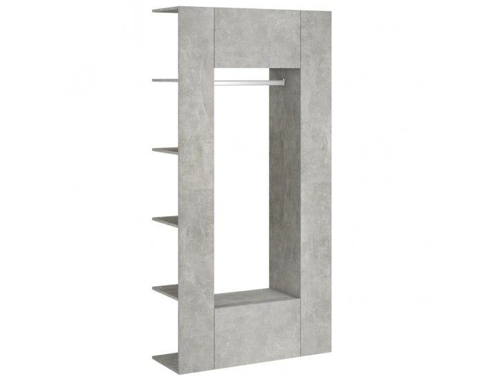 Sonata H Шкафове за коридор, 2 бр, бетонно сиви, инженерно дърво