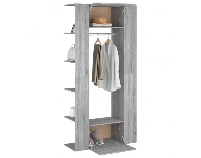 Sonata H Шкафове за антре, 2 бр, сив сонома, инженерно дърво