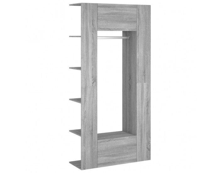 Sonata H Шкафове за антре, 2 бр, сив сонома, инженерно дърво