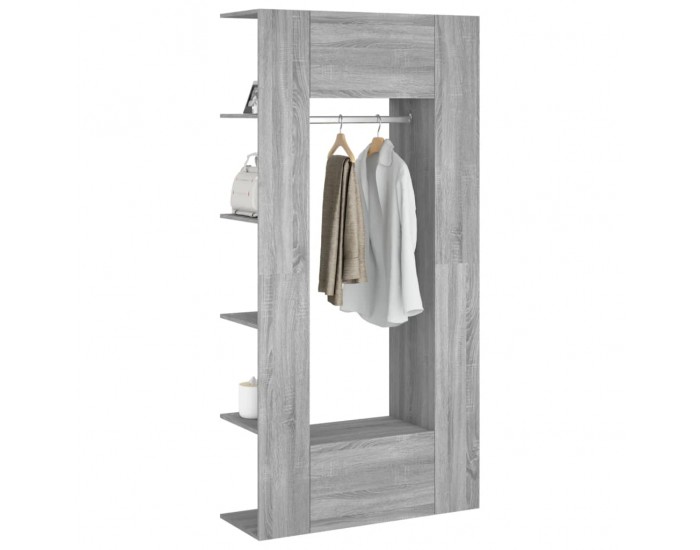 Sonata H Шкафове за антре, 2 бр, сив сонома, инженерно дърво