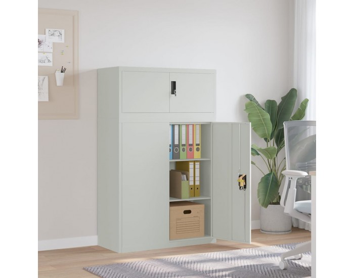 Sonata H Шкаф за папки сив 90x40x145 см стомана