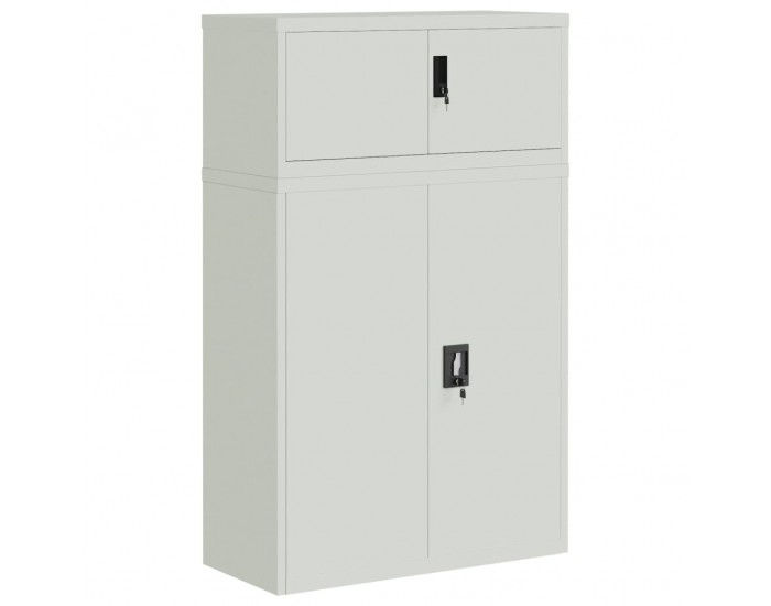 Sonata H Шкаф за папки сив 90x40x145 см стомана