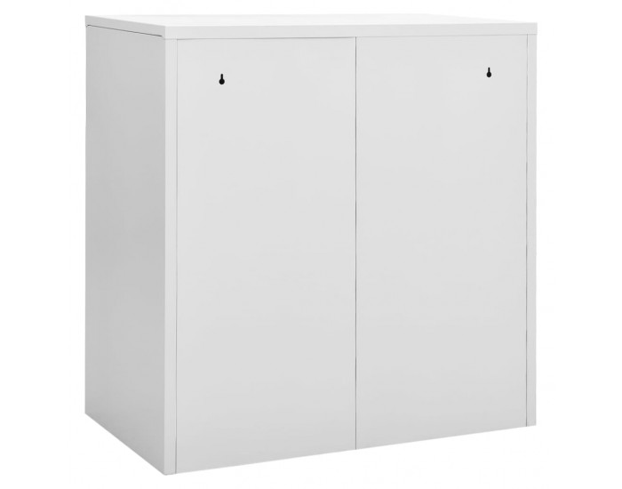 Sonata H Заключващи се шкафове, 2 бр, светлосиви, 90x45x92,5 см, стомана