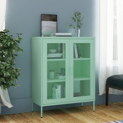 Sonata H Шкаф за съхранение, мента, 80х35х101,5 см, стомана Sonata H Шкаф за съхранение, мента, 80х35х101,5 см, стомана - Гардероби