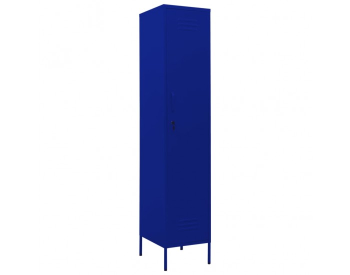 Sonata H Шкаф с отделения, нейви синьо, 35x46x180 см, стомана