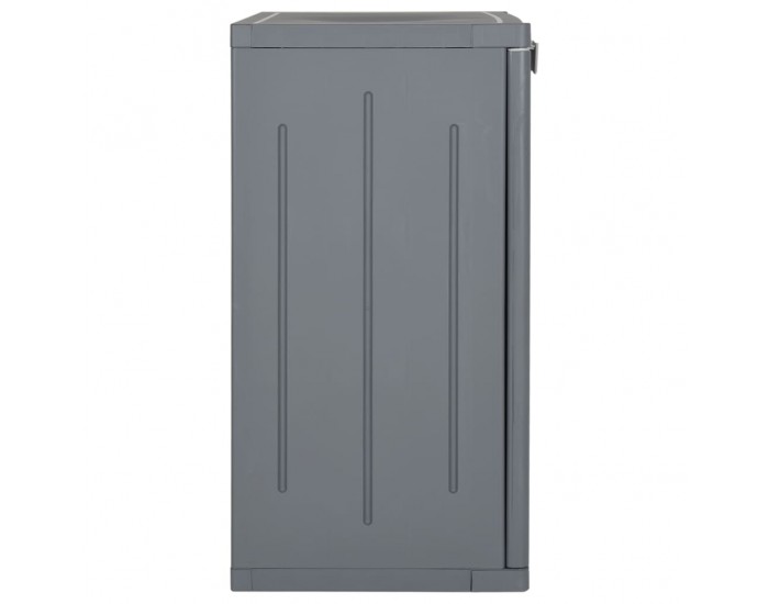 Sonata H Градински шкаф за съхранение, сив, 65х45х88 см, PP ратан