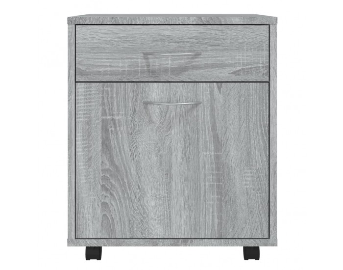 Sonata H Шкаф с колелца, сив сонома, 45x38x54 см, инженерно дърво