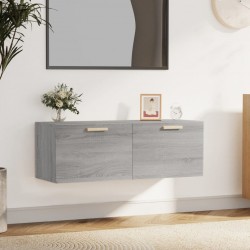 Sonata H Стенен шкаф, сив сонома, 100x36,5x35 см, инженерно дърво - Гардероби
