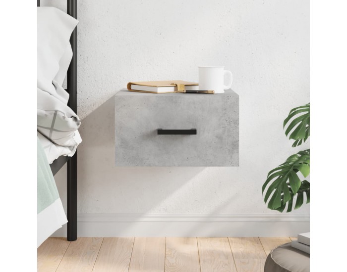 Sonata H Нощно шкафче за стенен монтаж, бяло, 35x35x20 см