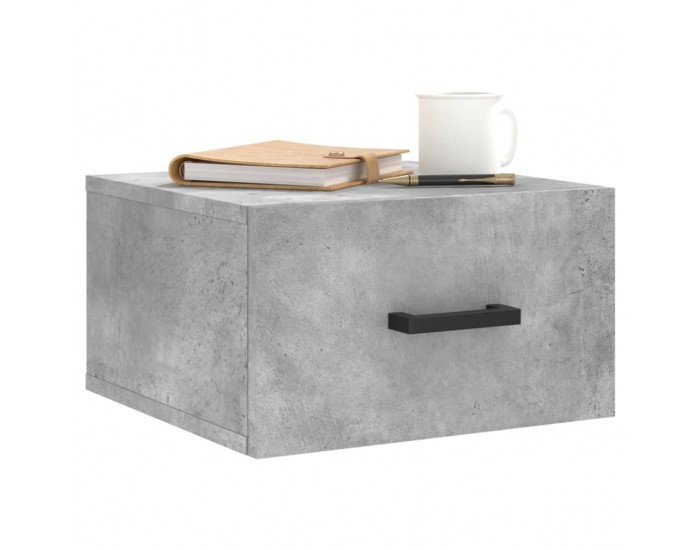 Sonata H Нощно шкафче за стенен монтаж, бяло, 35x35x20 см