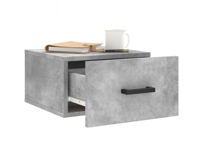 Sonata H Нощно шкафче за стенен монтаж, бяло, 35x35x20 см