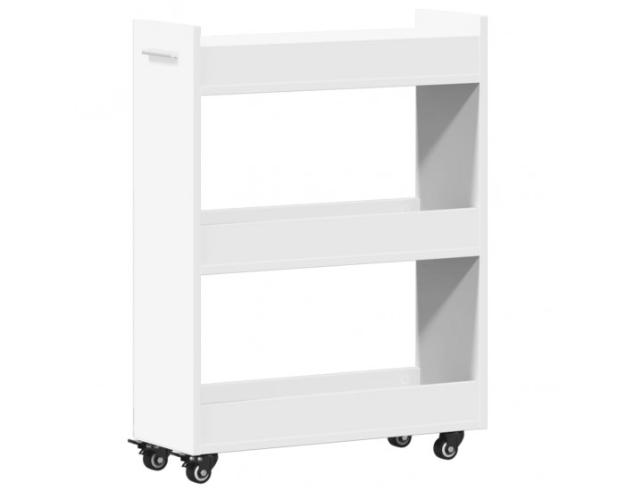 Sonata H Шкаф с колелца, бял, 60x22x79 см, инженерно дърво