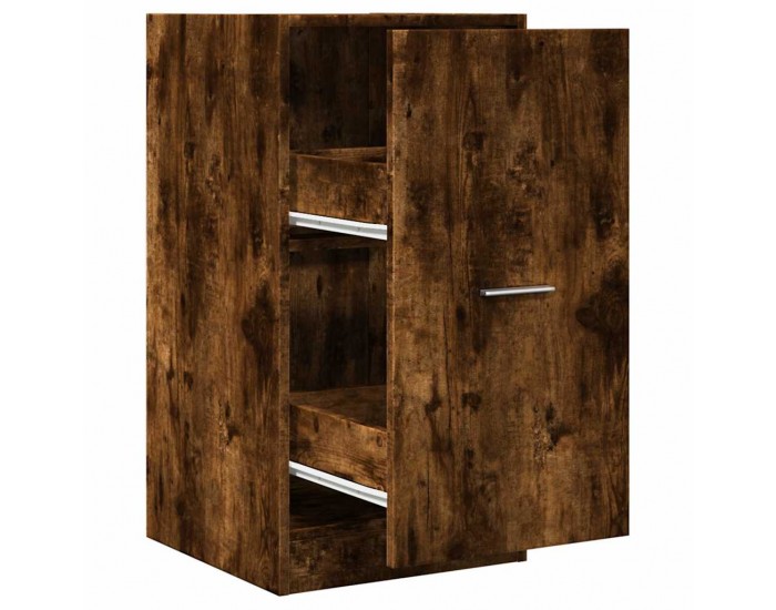 Sonata H Шкаф органайзер, опушен дъб, 40x41x77,5 см, инженерно дърво